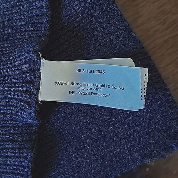 Vtg black rib knit rectangle scarf - Picture 7 of 7